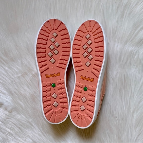 Timberland Coral Canvas Newport Bay Oxford Shoes - Picture 8 of 8